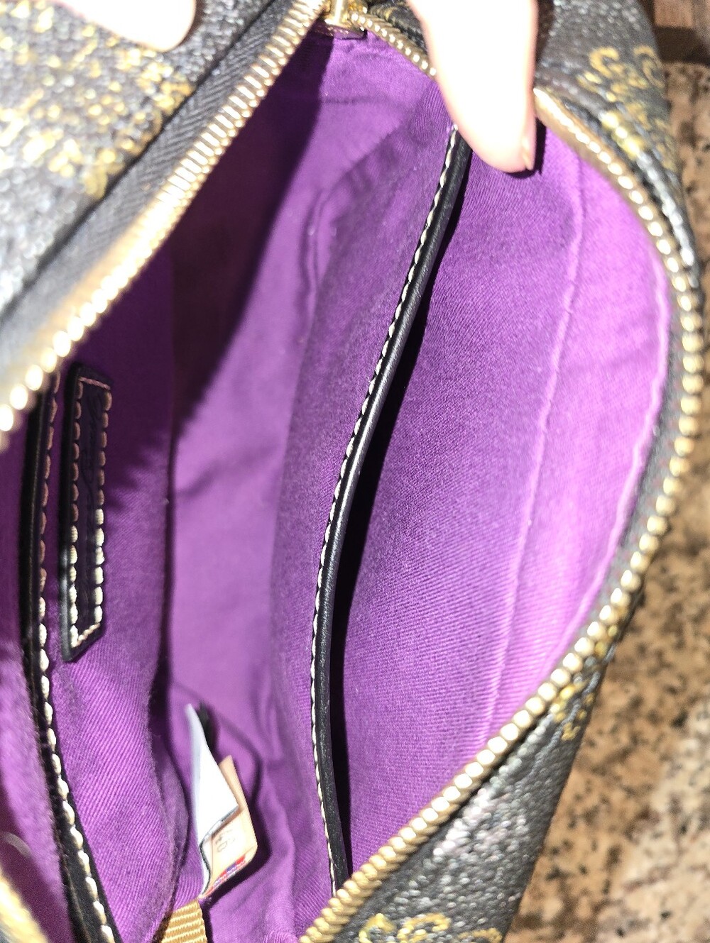 Dooney & Bourke Black and Gold Crossbody DISNEY 5OTH Anniversary - Picture 6 of 6